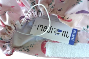 Czepek medyczny Premium bufiasty - karmienie naturalne róż