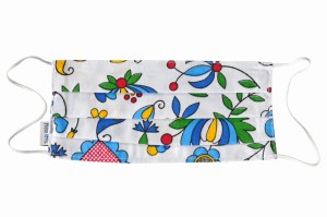 Maseczka/Maska ochronna z gumką - wzór kaszubski