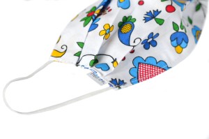 Maseczka/Maska ochronna z gumką - wzór kaszubski