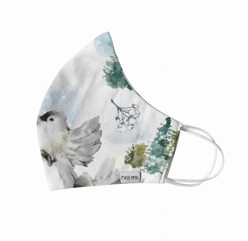 Maseczka ochronna profilowana - zimowy pejzaż 