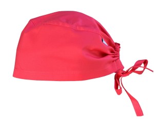 Czepek medyczny z troczkami Aktiva - amarant