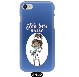 Etui na telefon Clear - wzór The best NURSE