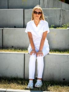 Bluza medyczna Cleo Prima - biała