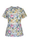 Bluza medyczna Flores - jesienne kwiaty