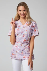 Bluza medyczna Papilio Premium fioletowa - położnictwo