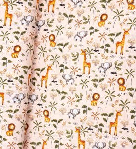 Bluza medyczna męska - zwierzątka na sawannie