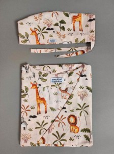 Bluza medyczna męska - zwierzątka na sawannie