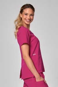 Bluza medyczna damska Parkley Cressy – amarant