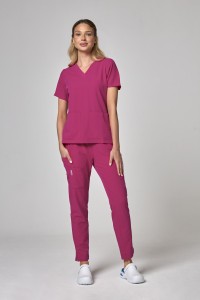 Bluza medyczna damska Parkley Cressy – amarant