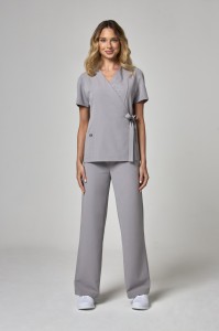 Spodnie damskie LuXmi szerokie  - kolor Szarość Tokio