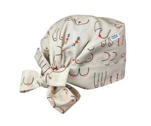 Czepek medyczny wiązany - piersi