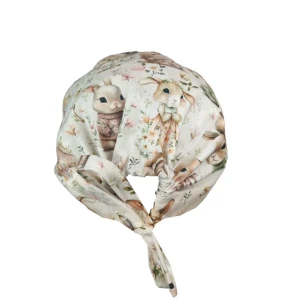 Czepek medyczny Premium z troczkami - rodzina króliczków