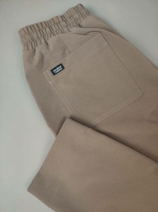 Spodnie damskie LuXmi z prostą nogawką - Wiedeńskie Cappuccino