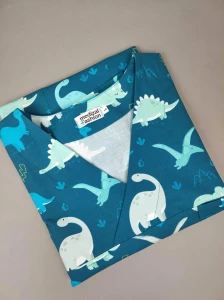 Bluza medyczna męska Premium - dinozaury