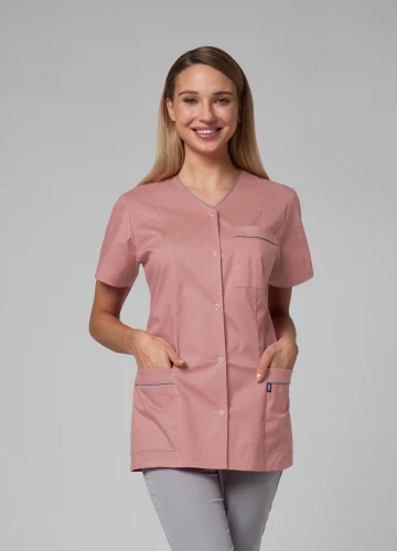 Żakiet medyczno- kosmetyczny Iris - brudny róż