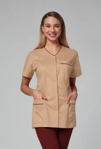 Żakiet medyczny Iris PRIMA - pudrowy beż