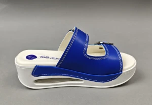 Air Clogs sandały buty medyczne zapinane na klamry - niebieskie