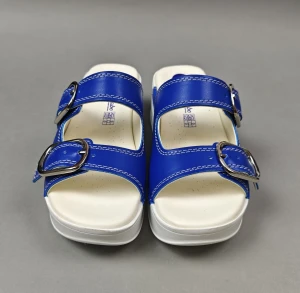 Air Clogs sandały buty medyczne zapinane na klamry - niebieskie