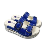 Air Clogs sandały buty medyczne zapinane na klamry - niebieskie