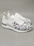 Buty medyczne sneakersy elastyczne ze srebrną wstawką - wzór medycyna