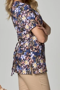 Bluza medyczna Papilio Premium - kwiaty o zmierzchu