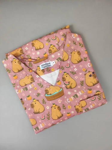 Bluza medyczna Papilio Premium - szczęśliwe kapibary