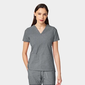 Bluza medyczna damska Parkley Cressy – szary melanż