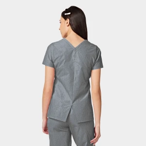 Bluza medyczna damska Parkley Cressy – szary melanż
