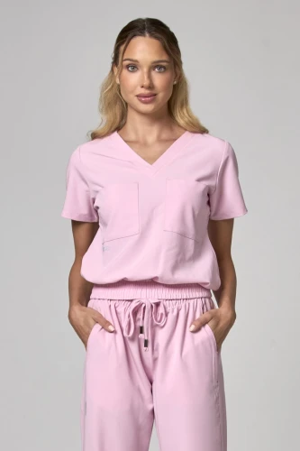Bluza medyczna damska Parkley Valencia – pudrowy róż