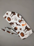Czepek medyczny z troczkami - Halloween