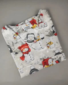 Bluza medyczna męska - wesołe bałwanki