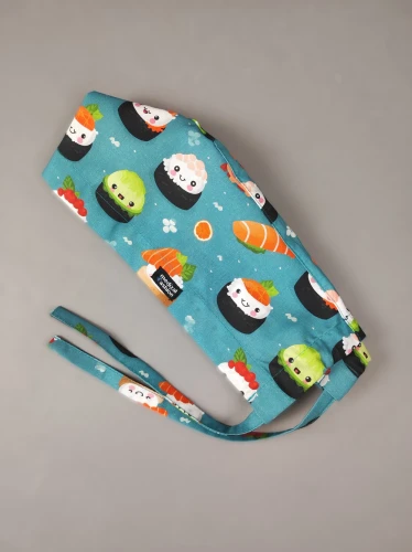 Czepek medyczny z troczkami - sushi